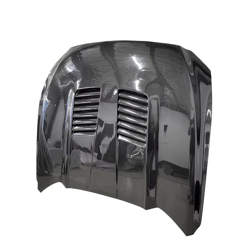 Carbon Fiber Hood With Functional Vents Back Pad Removable for Mustang 2015- 2017 Upgrade